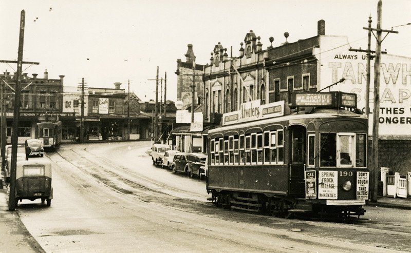 Old image of a tram